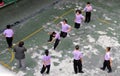 Bangkok, Thailand: School Children Jumping Rope