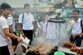 Bangkok, Thailand: Schoolboys Buying Food