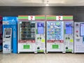 Vending automatic machine for people buy soft drink