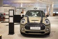 Mini Cooper car display in shopping mall