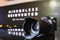 Bangkok, Thailand - Sep 21, 2018: New Nikon Z7 full-frame mirrorless digital camera, display showcase by the presentation stage