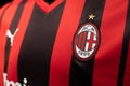 AC Milan Logo on Red Home Jersey