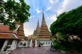 Bangkok, Thailand - September 29, 2019 : Authentic thai architecture in Wat Pho at Bangkok