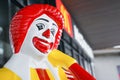 BANGKOK,THAILAND - September 6, 2018 : closed up of smiling ronald mcdonald