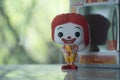 Bangkok, Thailand - September 22, 2021 : Cute figurine of Ronald McDonald`s. Thailand Exclusive, illustrative editorial