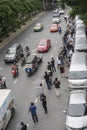 Bangkok,Thailand : september 26, 2016 - ford car user get a flash mob at Ford Motor Company, Thailand Royalty Free Stock Photo