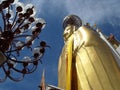 The great giant buddha of Bangkok. 32 meter tall Buddha at Wat Intharawihan in Bangkok, Thailand