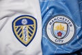 Leeds United and Manchester City Football Club on the Jersey