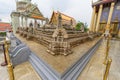 Mock Model of Angkor Wat in Wat Phra Kaew or name The Temple of the Emerald Buddha