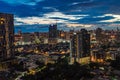 Bangkok, Thailand - September 27, 2017: Night view Bangkok skyline in Thailand, Bangkok is metropolis and favorite place for tour