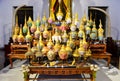 Bangkok, Thailand - September 10, 2017 : Thai ancient traditional mask or `Hua Khon` used in Khon performance