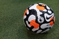 View of The New Nike Premier League Flight  Soccer Ball For EPL  2021 Royalty Free Stock Photo