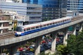 Bangkok, Thailand: Silom Line Skytrain Royalty Free Stock Photo