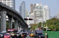 Bangkok, Thailand: Silom Road Traffic Royalty Free Stock Photo