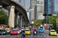 Bangkok, Thailand: Silom Road Traffic Royalty Free Stock Photo