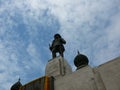 Statue of King Rama VI in Lumpini Park in Bangkok