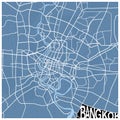 Bangkok Thailand street art map Royalty Free Stock Photo