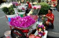 Bangkok, Thailand: Street Flower Vendor