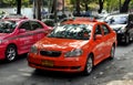 Bangkok, Thailand: Taxi Cabs on Wireless Road