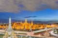 Bangkok, Thailand at the Temple of the Emerald Buddha and Grand Palace Royalty Free Stock Photo