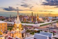 Bangkok, Thailand at the Temple of the Emerald Buddha and Grand Palace Royalty Free Stock Photo