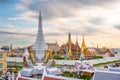 Bangkok, Thailand at the Temple of the Emerald Buddha and Grand Palace Royalty Free Stock Photo