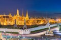 Bangkok, Thailand at the Temple of the Emerald Buddha and Grand Palace Royalty Free Stock Photo