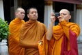 Bangkok, Thailand: Three Monks at Grand Palace