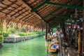 Unacquainted people in Ladmayom Floating Market.