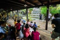 Bangkok, Thailand : Visitors waiting for staging puppet