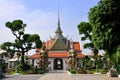 BANGKOK, THAILAND: Wat Arun Pavilion and Guardians