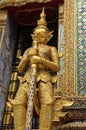 Bangkok, Thailand: Wat Phra Kaeo Giant Guardian Royalty Free Stock Photo