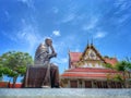 Bangkok, Thailand  Wat Rakhang Khositaram Woramahawiharn in thailand, measure,buddha in thailand, temple in thailand Royalty Free Stock Photo