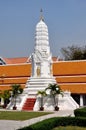 Bangkok, Thailand: White Prang at Wat Mahathat