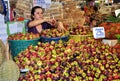 Bangkok, Thailand: Woman Selling Mangosteen Fruits