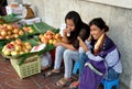 Bangkok, Thailand: Women Selling Pomegranates