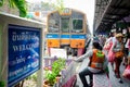 Bangkok, Thailand : Wongwian Yai train station Royalty Free Stock Photo