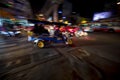 Bangkok Tuk-Tuk Taxi Night Blur