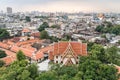 Bangkok View From Golden Mount At Wat Saket In Bangkok, Thailand