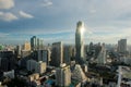 Bangkok view with skyscraper in business district in Bangkok