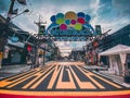 Bangla road in Patong beach in Phuket during Covid Coronavirus pandemy in Thailand