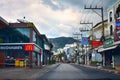 Bangla walking street, in Patong beach, Phuket Thailand, All business closed because of coronavirus in April 5, 2020.