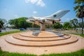 Aeroplane Display the most iconic mural of Bijoy Sarani Road at Dhaka Royalty Free Stock Photo