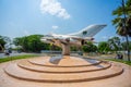 Aeroplane Display the most iconic mural of Bijoy Sarani Road at Dhaka Royalty Free Stock Photo