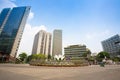 Empty road of Shapla Chattar Motijheel during coronavirus shutdown movement at Dhaka