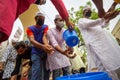 The Islamic Foundation has arranged hands-on cleansing at the mosque`s gate during the Jumah