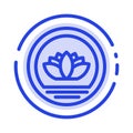 Bangladesh, Bangladeshi, Coin, Coins Blue Dotted Line Line Icon