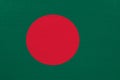 Bangladesh flag on canvas