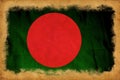Bangladesh grunge flag