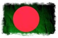 Bangladesh grunge flag